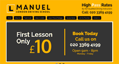 Desktop Screenshot of manueldrivingschool.co.uk